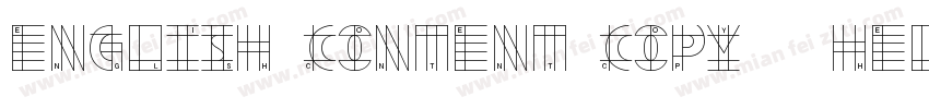 English Content Copy   Helvetica Re字体转换